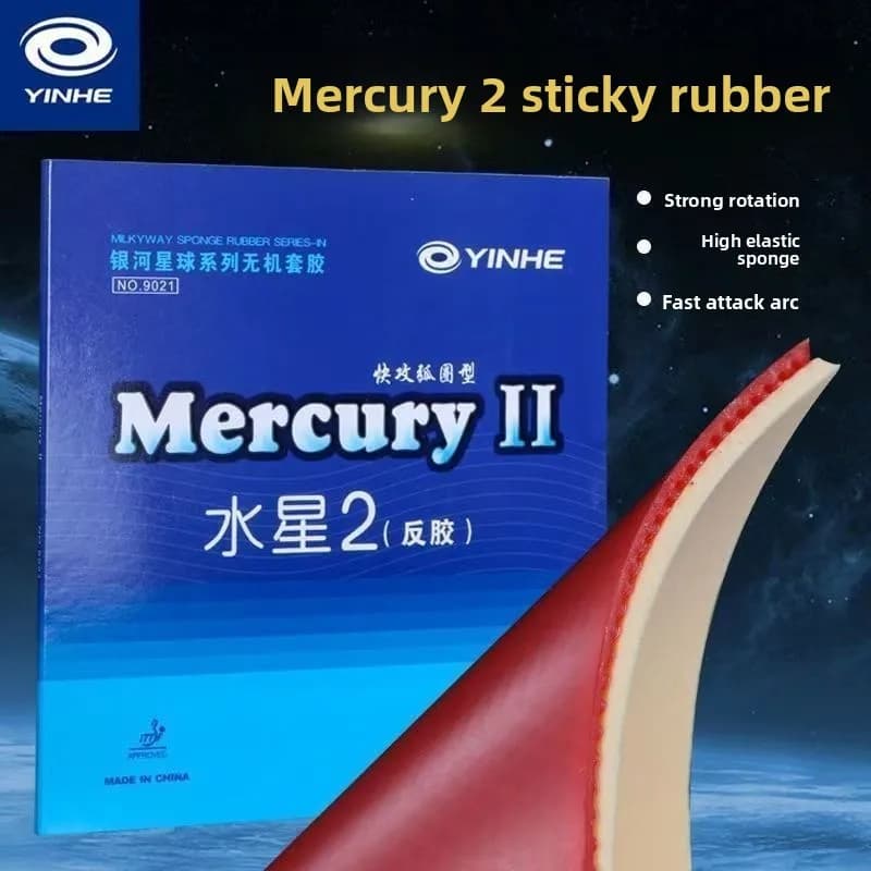 YINHE Mercury 2 ping pong pad, high grip, ping pong rack cover for beginners, popular training cover