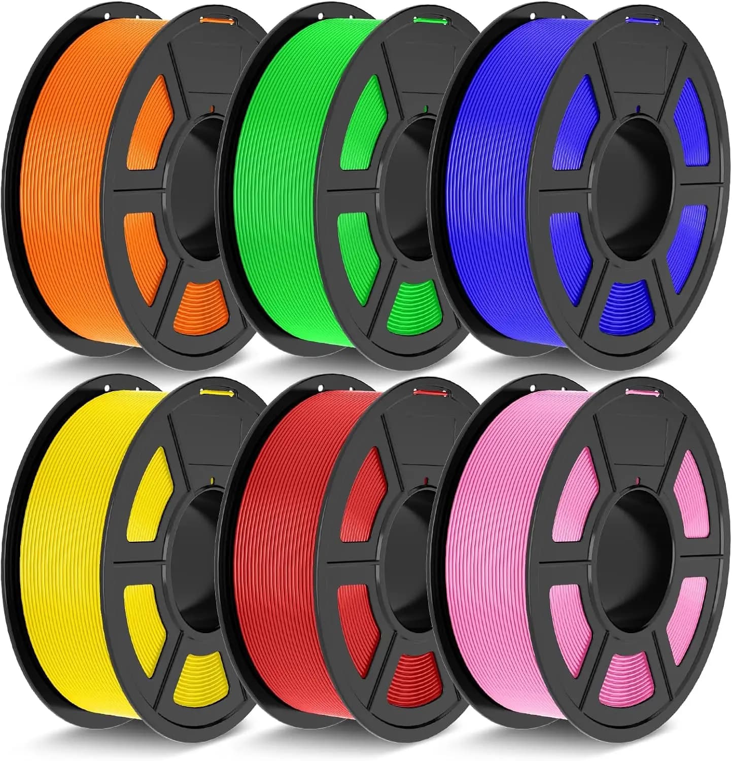 PETG Filament 1.75mm Bundle 6.6KG, Strong Toughness, Fits Most FDM 3D Printers (6 Colors)