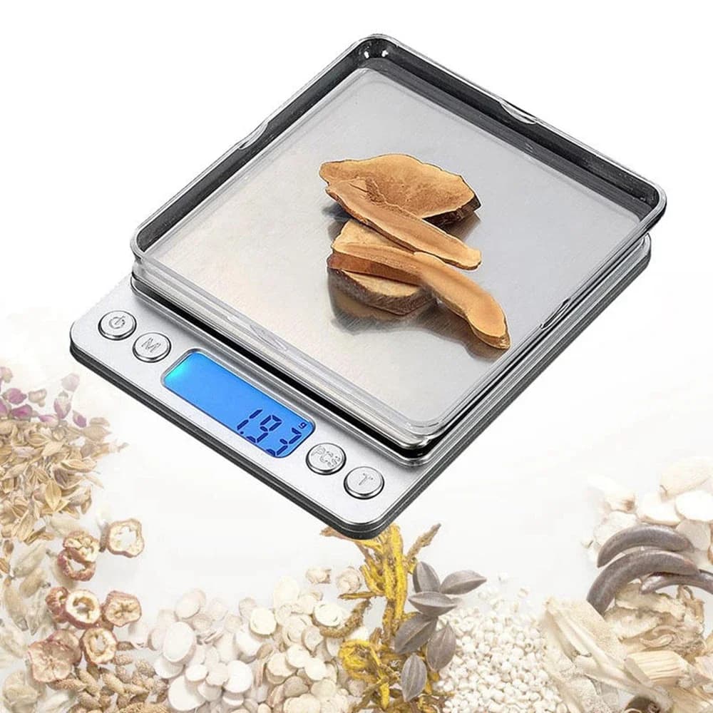 Bilancia digitale da 500 g x 0,01 g Bilancia elettronica tascabile per gioielli Bilancia da 1000 g 3000 g x 0,1 g / SENZA confezione per la vendita al dettaglio
