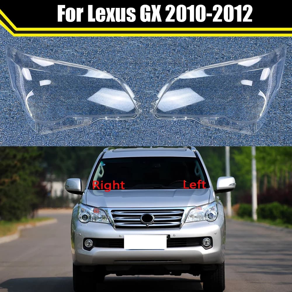 Auto Faro Borsette Per Lexus GX GX400 GX460 2010 2011 2012 Auto Faro Anteriore Copriobiettivo Paralume In Vetro Coprilampada Caps