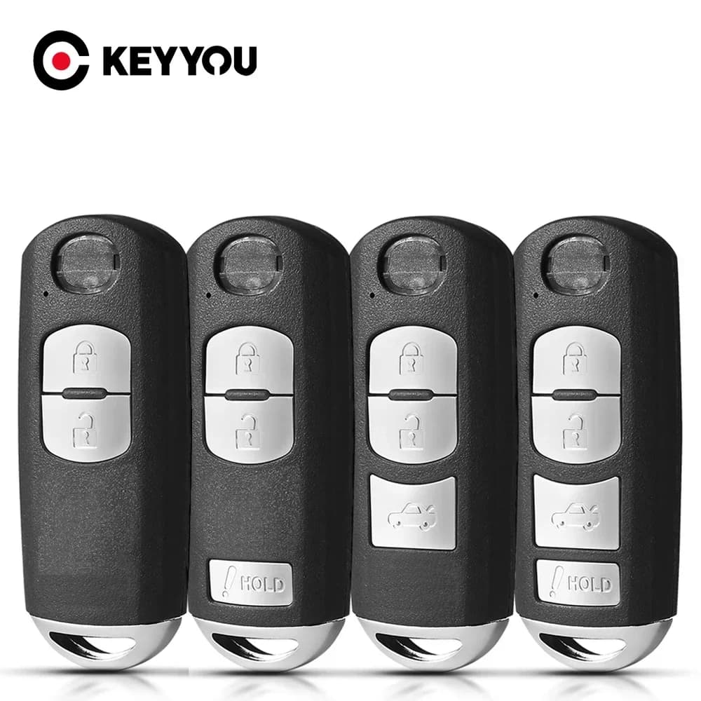 KEYYOU Fob 2/3/4 Smart Car Key Bolts For Mazda 3 5 6 CX-5 CX-7 CX-9 MX-5 Miata RX-8 2006-2018