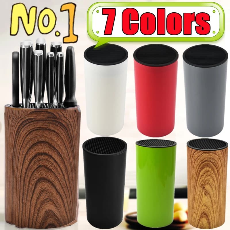 7 colori moda coltello blocco creativo portacoltelli in plastica cucina in piedi riporre in modo sicuro coltelli portacoltelli universali