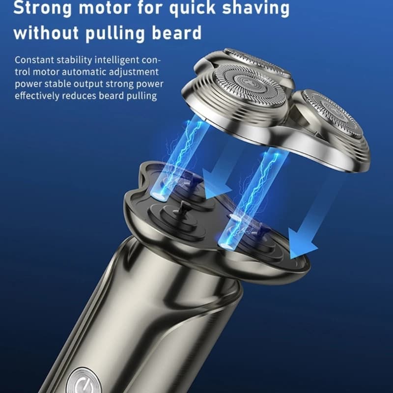 Efficient male shavers floating heads for cutting beard charging USB quick grooming