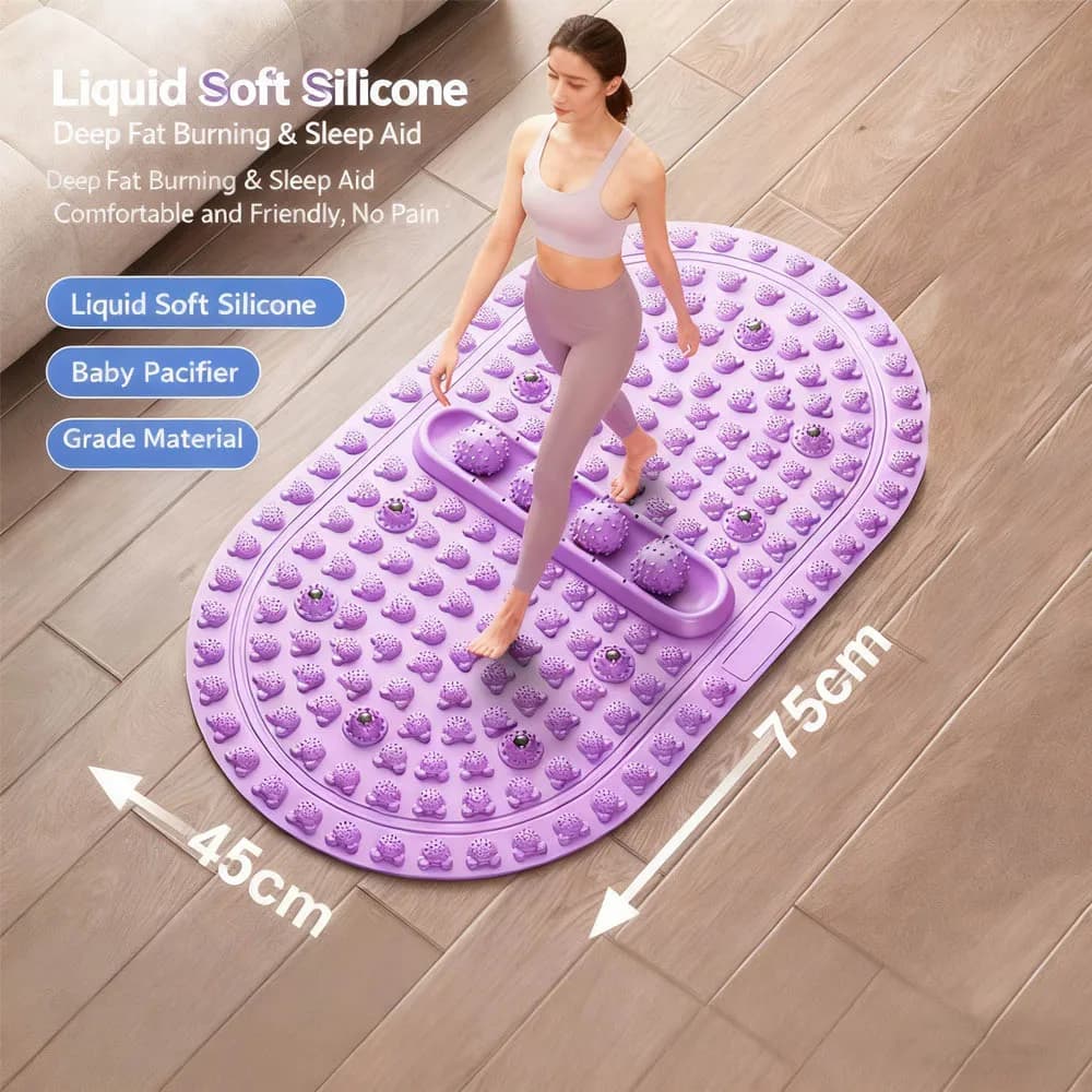 Plantar reflexology pad for liquid soft silicone massage 45x75 cm Massage device with tip and sole Home yoga massage pad