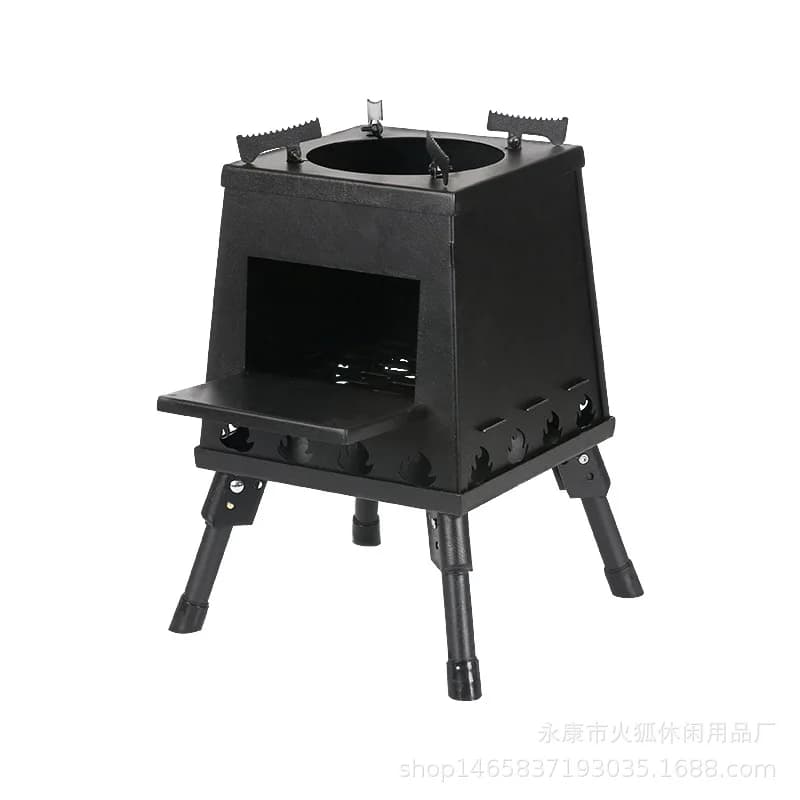 Folding Stove Portable Smokeless Firewood Stainless Steel Stove Self-driving Camping BBQ Camping Cassette Outdoor