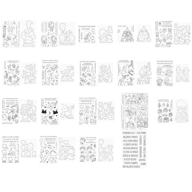 Timbri Trasparenti e Fustelle per Scrapbooking a Tema Animali Domestici 2021 - Nuove Cornici per Cartoncino Gatto e Cane per Creazioni Artigianali