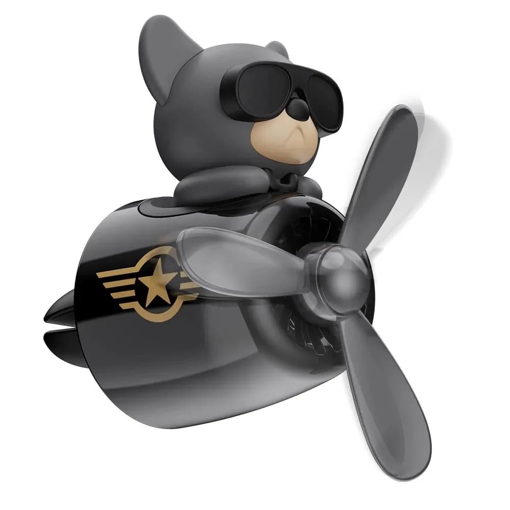 Cool Bulldog Pilot Elica Rotating Car Deodorant Air Exit Aroma Aroma Accessories Aromatherapy Clips Auto vent