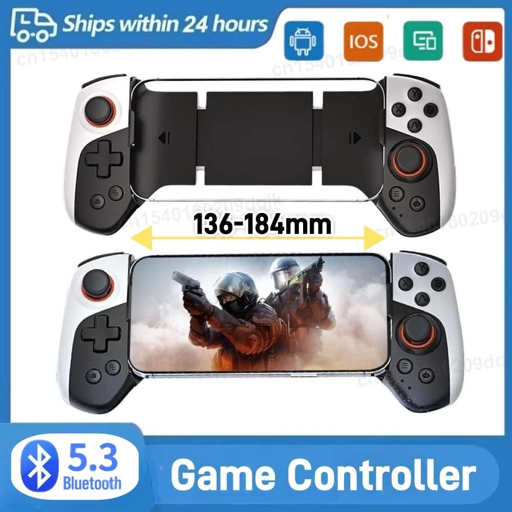 Gamepad per telefono cellulare Controller di gioco per telefono con funzione macro compatibile Bluetooth 5.3 per iPhone 15/14/13//iOS/Tablet/PC/Switch