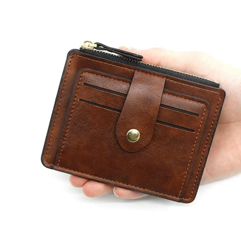 Portafoglio di Lusso 2026 per Uomo, Sottile in Pelle con Porta Carte di Credito e Monete, Design di Marca per Donna