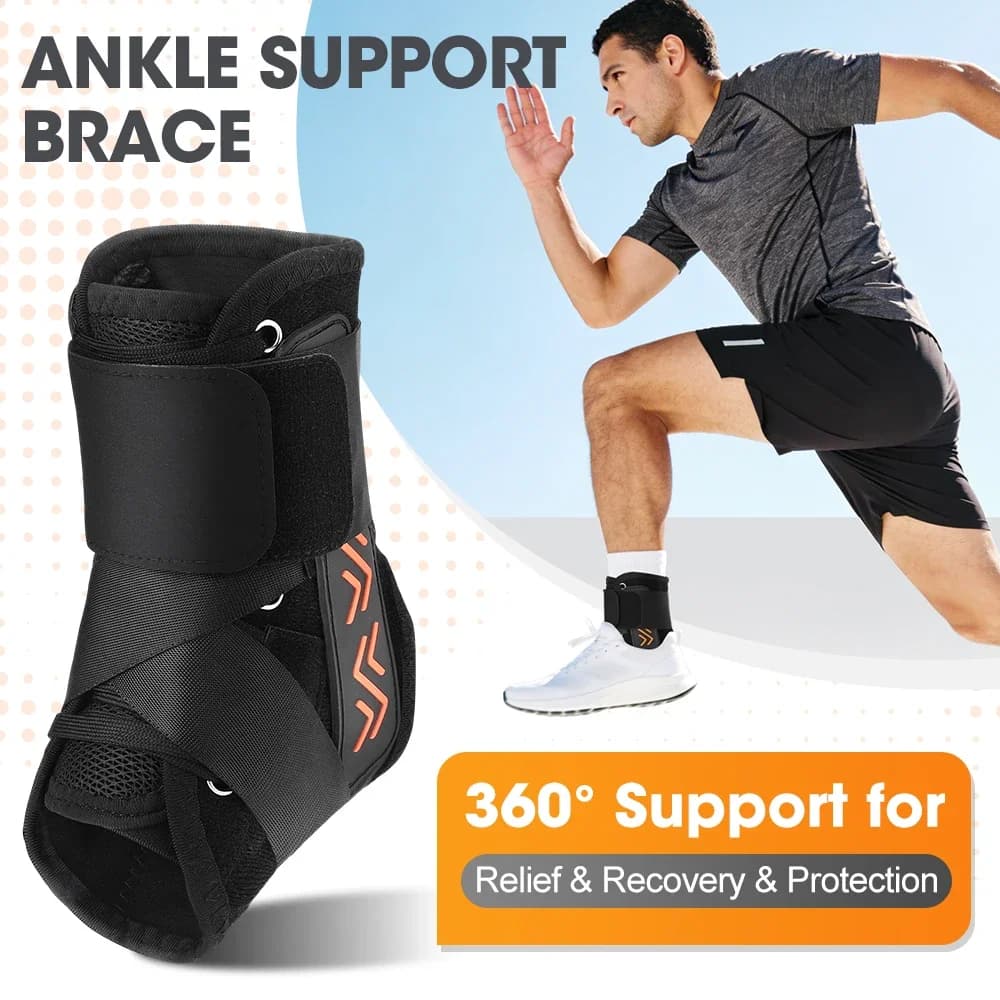 1 Pezzo Protezione Sportiva per Caviglia, Stabilizzatore Traspirante e Assorbente per Articolazione della Caviglia, Protezione a 360° ° Surround per Uomo Donna Unisex