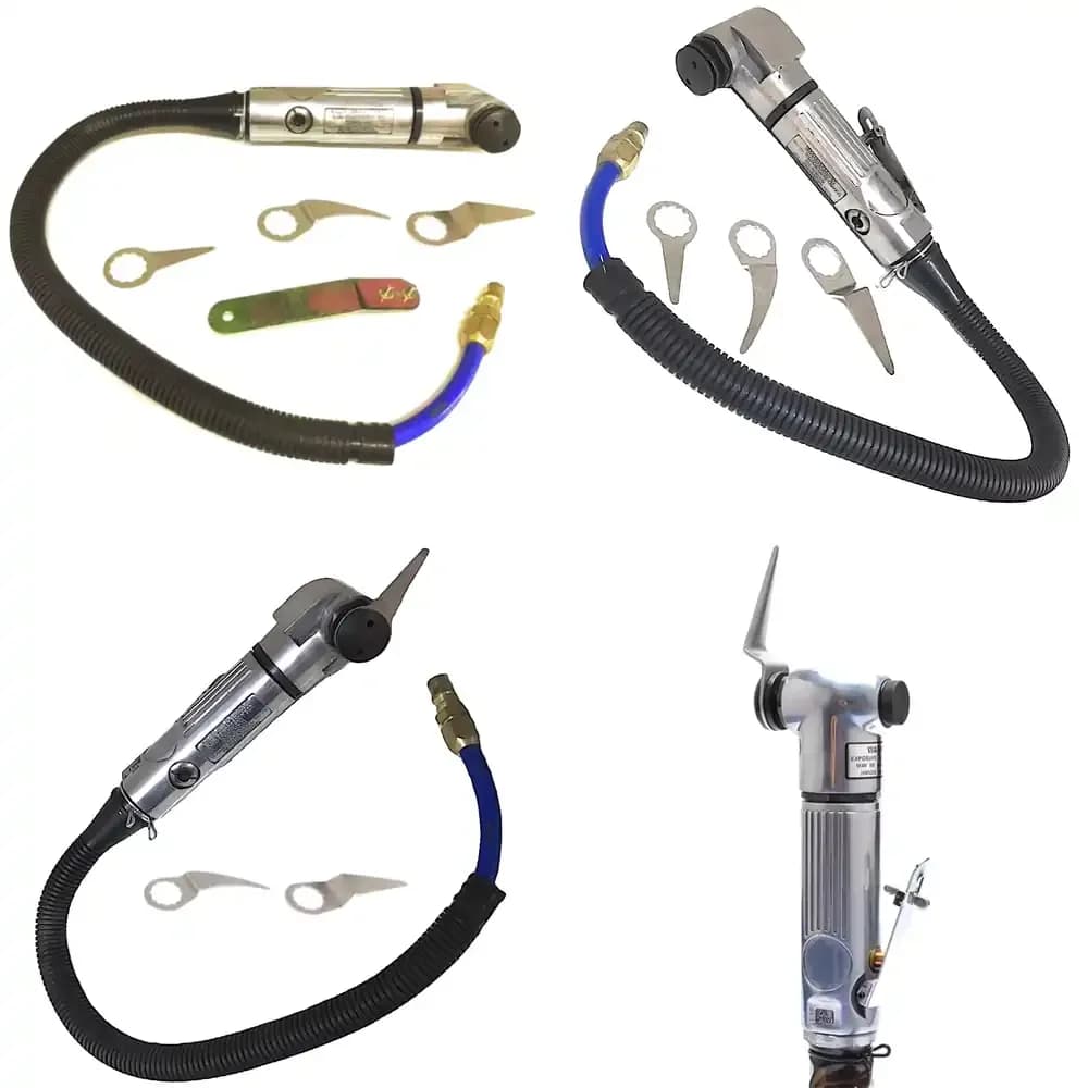 Coltello Pneumatico per Taglio Vetri Auto, Rimozione Adesivi, Sigillanti, Gel di Silice, Guarnizioni e Colla dalle Portiere dell'Auto