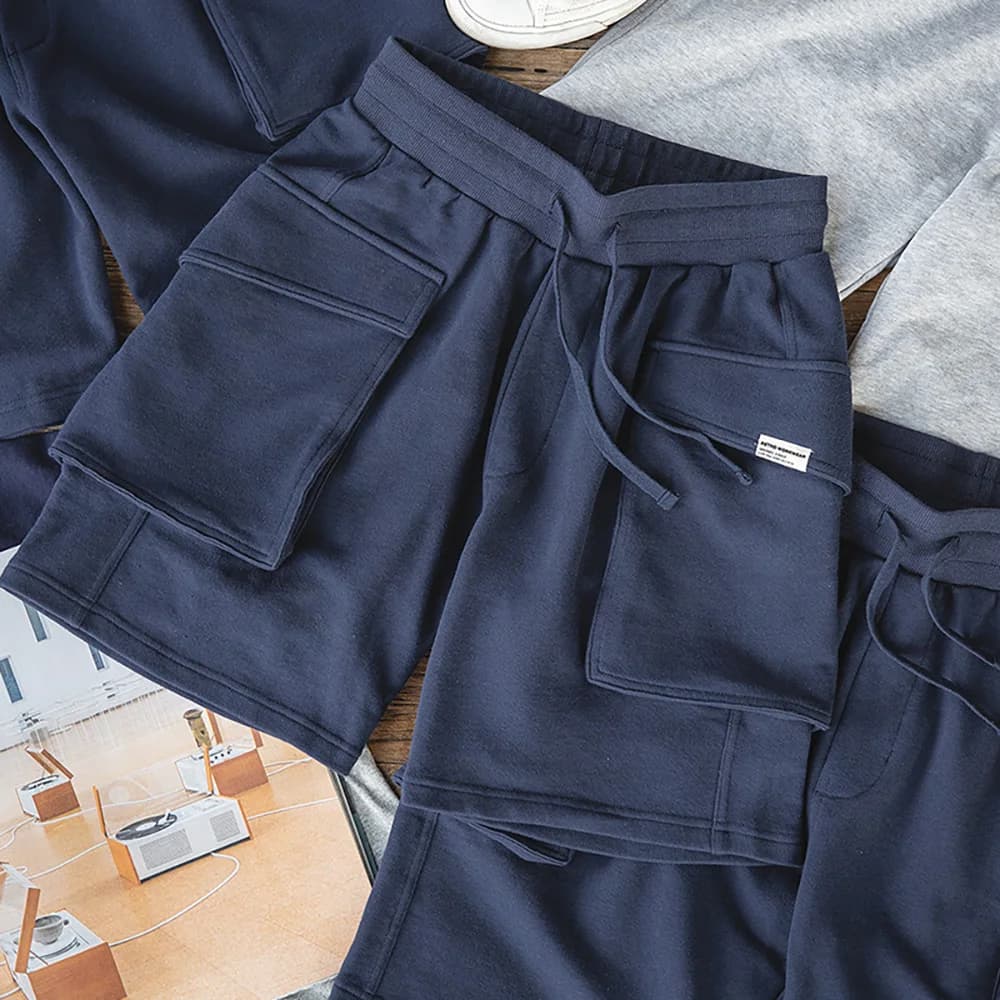 Maden pantaloncini lavorati a maglia P44 giapponesi da uomo tasche grandi sport Amekaji pantaloni corti Summer Uncle Fu Workwear pantaloncini Cargo tattici