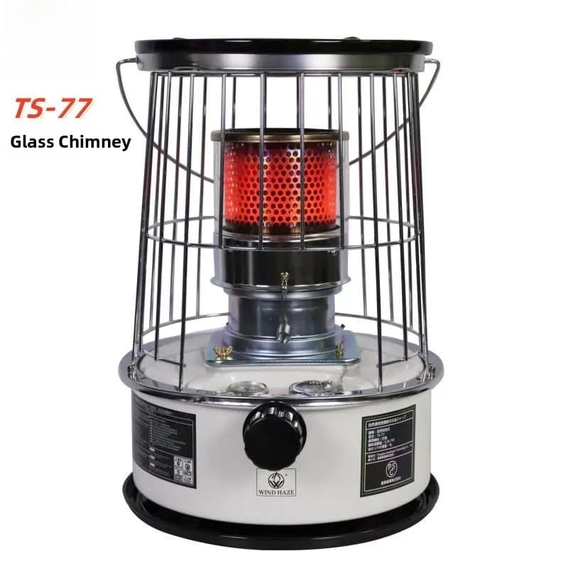 Cherosene Stove for Camping at the Open Ts77 707, Portable Stove for Interior, Picnic Stove, Suitable for High Height, Quick Heating, Integrated Body