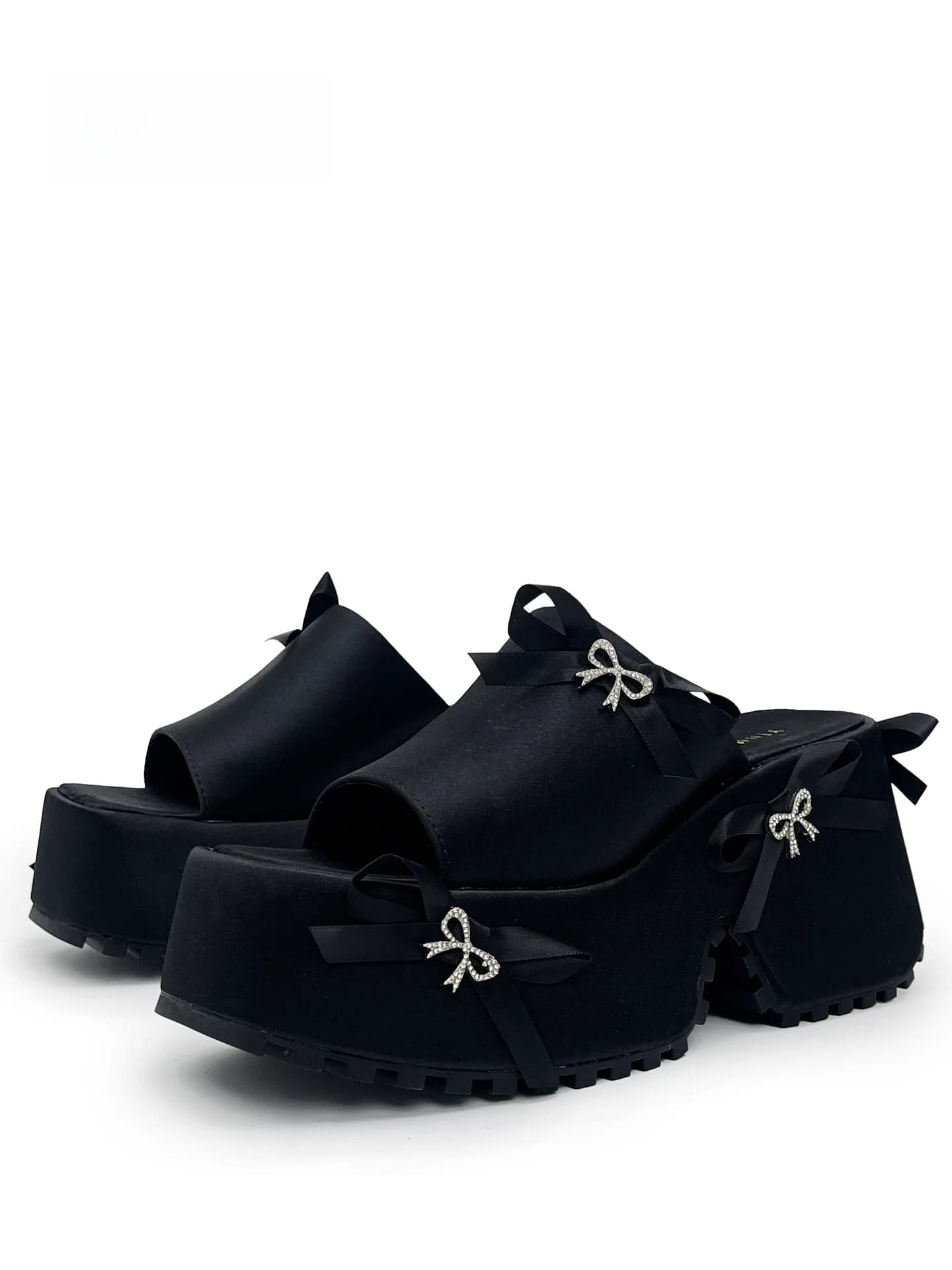 Sandali Slip-On Donna MibVias Y2K Trendy Cool Spicy con Zeppa Spessa e Plateau, Mocassini Estivi da Esterno con Cinturino Singolo che Aumenta l'Altezza
