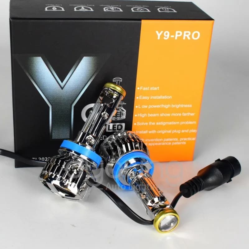 Lampadine per fari auto H11 LED H7 H8 H9 9005 HB3 9006 HB4 Mini proiettore fendinebbia 6000K 12V RHD LHD Y9 Y6 fari a LED