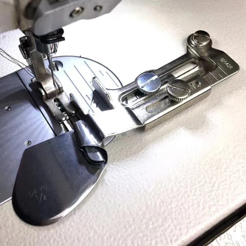 A11 Adjustable Hemming Roller Crimping Folder Binder Presser Foot For Domestic Flat Car Industrial Sewing Machine Accessories