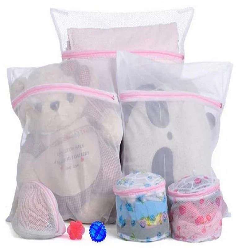 Laundry Wash Mesh Bags Foldable Zippered Mesh Delicates Lingerie Bra Sock Underwear Clothes Protection Net For Washing Machine