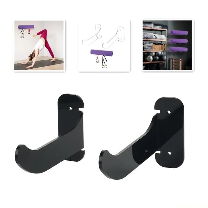 U2JB yoga mat holders Wall coat hanger for exercises for roller foam, bands