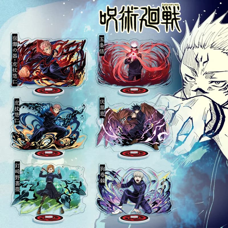 Anime Jujutsu Kaisen Acrilico Stand Manga Figure Miniature Gojo Satoru Figurine Garage Kit Modello Giocattoli GK Ornamenti Decorazione