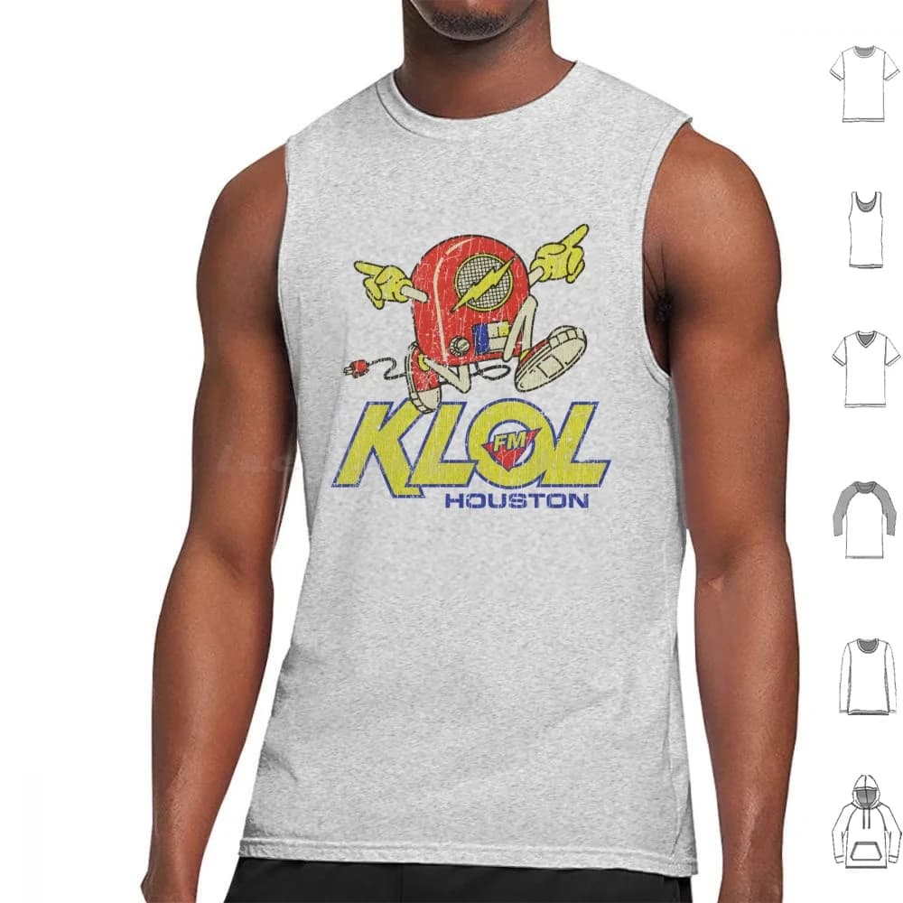 Klol Fm Houston 1970 Canotte senza maniche Rocker Radio Texas Houston Musica Classica anni '70 Cultura pop anni '70 1970 Klol N