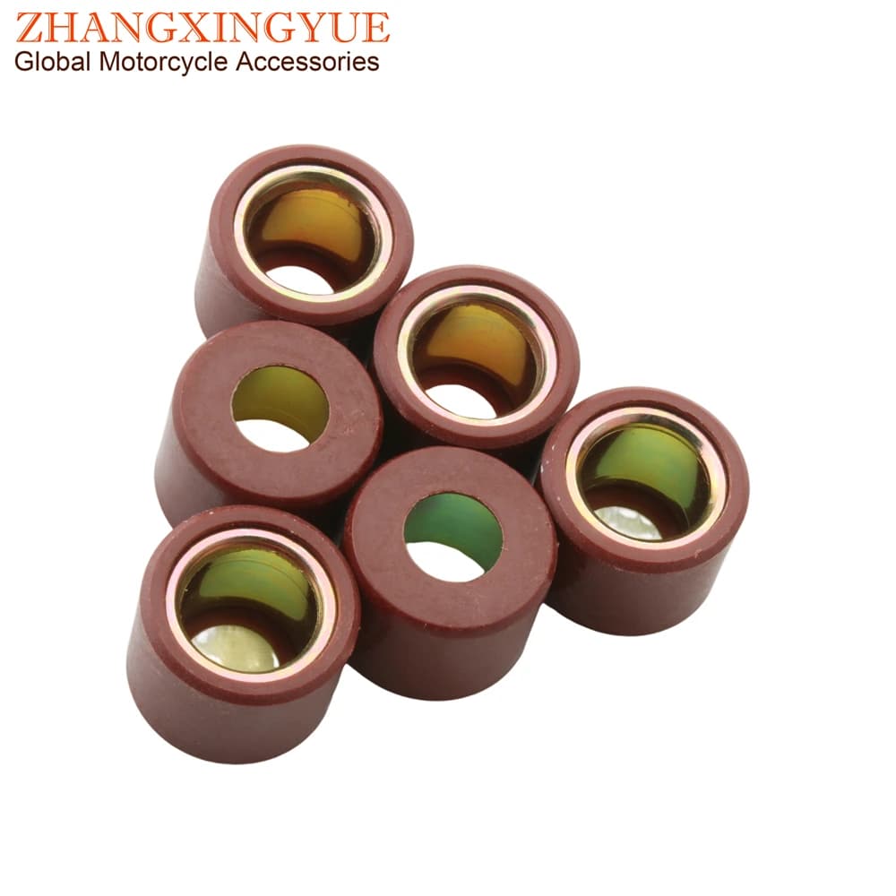 6PC GTS300 GTV300 Variator Roller 13,8 Weights 21x17mm For Vespa Gts Super 300 GTV 300cc CM 849480