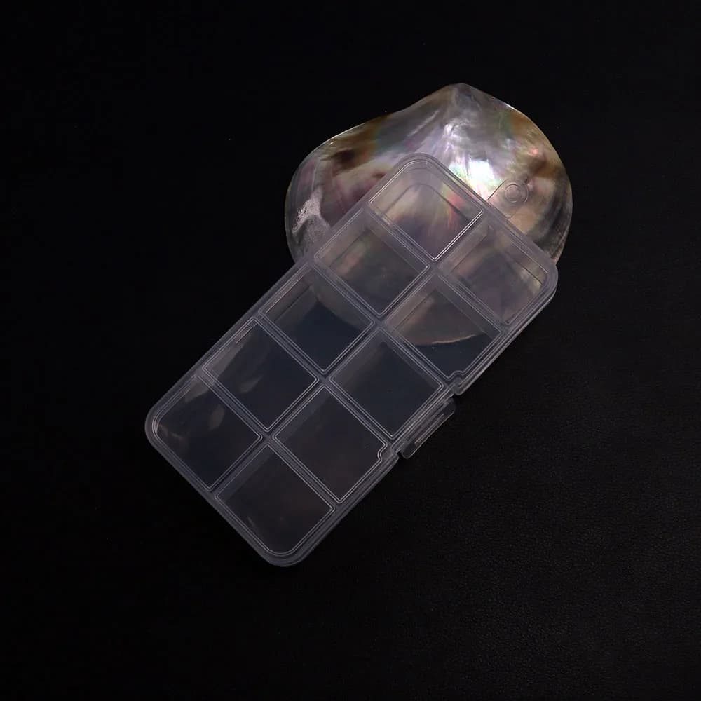 Plastic thickened plastic box Transparent box with organizer grill for small parts for buttons Jewelry for fishing gear