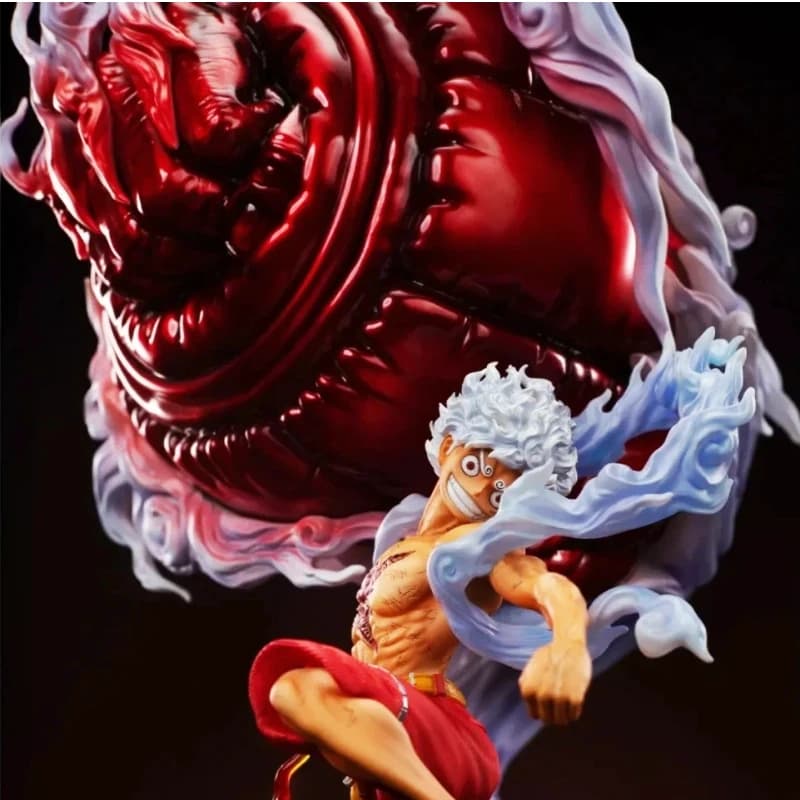 One Piece Onigashima Nika Rufy Action Figure 3 Forme a mano intercambiabili Modello anime Giocattolo Squisita statua in PVC Deco Fan Regalo