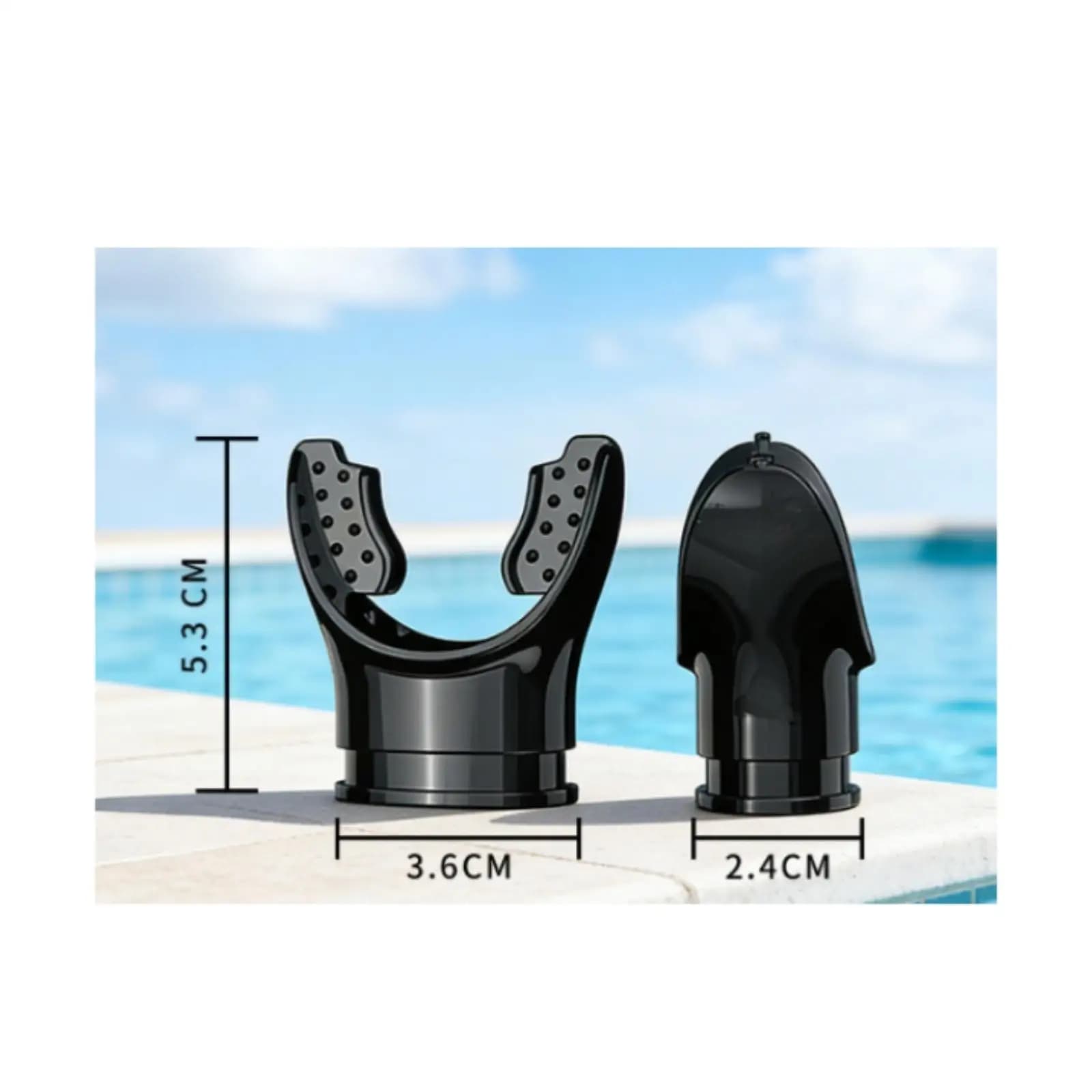 Snorkeling Mouthpiece Silicone Bite Swimmer Oral Piece Secure Fit Mouthpiece Accessory for Scuba Gear Setup