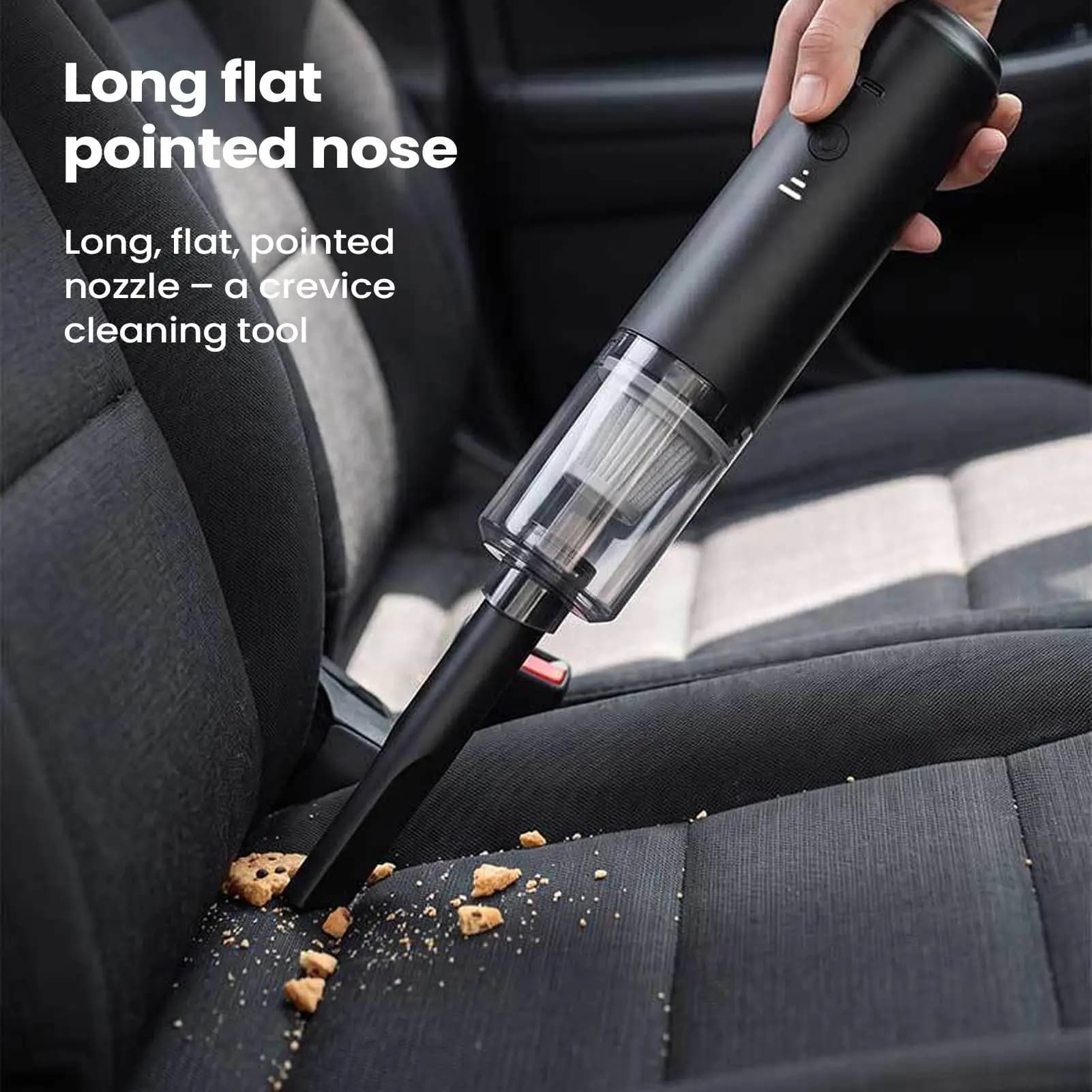 Rechargeable Cordless Mini Handheld Car Vacuum With Dust Blower Function Portable Powerful Cleaning Tool For Car Interior Home