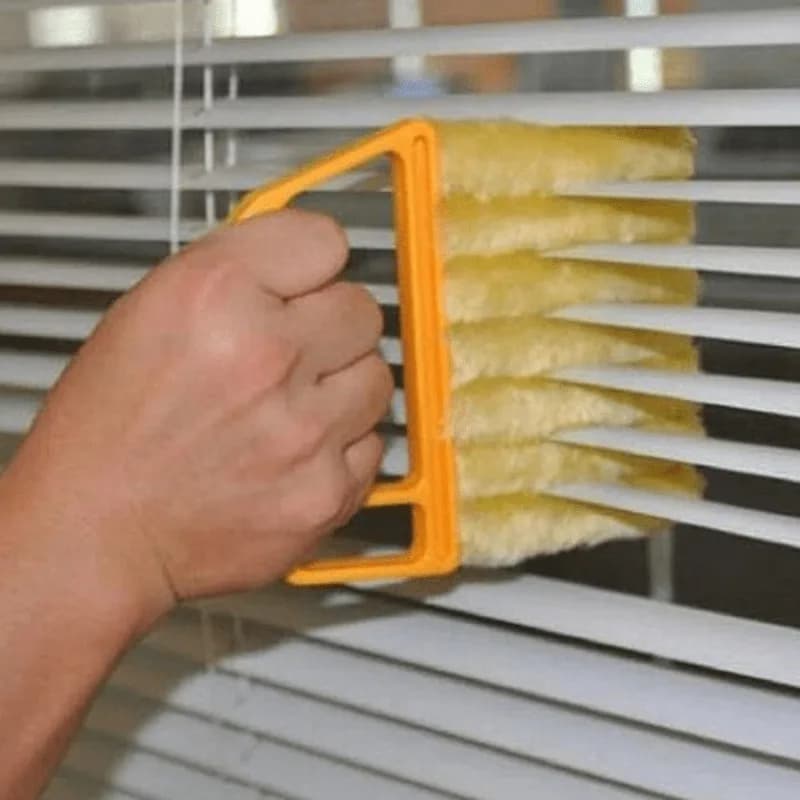 1 spazzola lavabile per la pulizia delle finestre con microfibra per una facile raccolta della polvere e la pulizia delle persiane