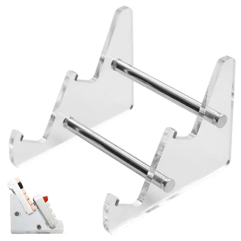 Supporto per tastiera con display a 3 livelli Supporto per tastiera in acrilico trasparente Supporto staccabile per tastiera meccanica per computer