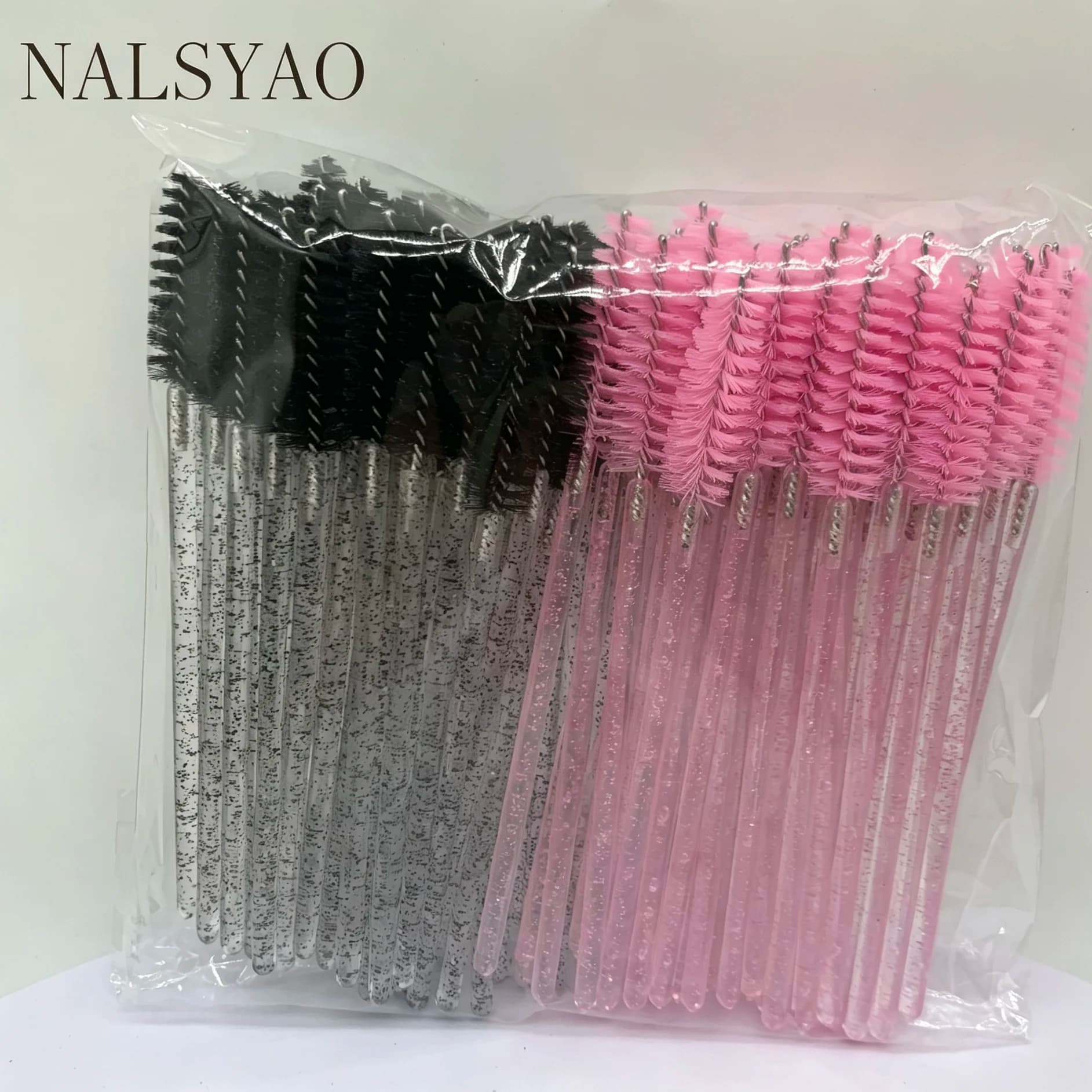 Disposable Eyelash Crystal Brushes, Professional Makeup Tool, 50 Pieces, Extension Brushes Eyelashes and Mascara