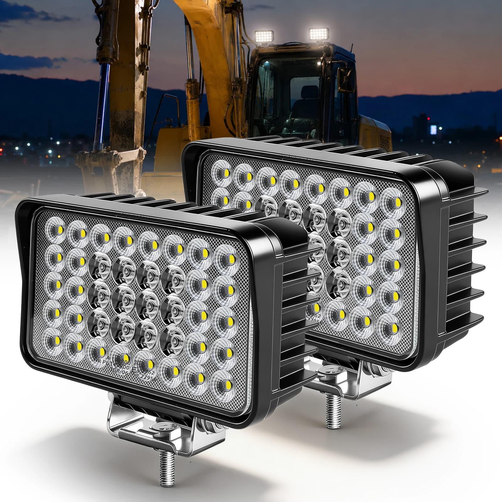 Barra LED HL 6 pollici per auto, luce da lavoro fuoristrada, Spot/Flood E9 100000LM per camion, SUV, 4x4, barca, ATV, faro 12V 24V