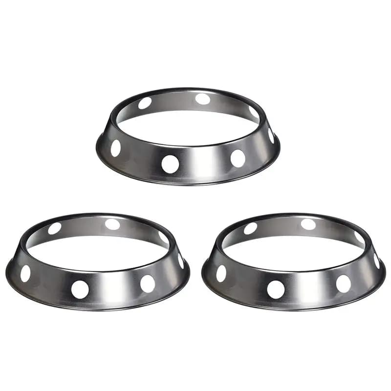 FAST-3X Universal Wok Pan Support Rack Stand Wok Ring/Metallic Round Bottom Universal Size For Gas Stove Fry Pans