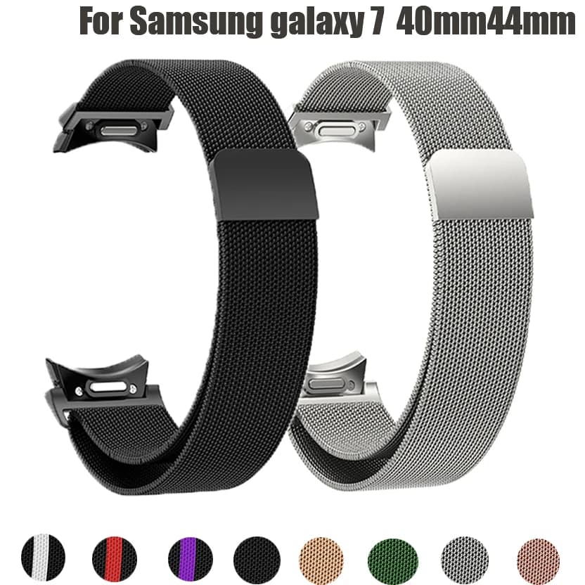 Cinturino milanese senza spazi vuoti Quick Fit per Samsung Galaxy Watch 7 6 5 4 Classic 43mm47mm40mm44mm42mm46mm 5Pro 45mm Cinturino ad anello magnetico