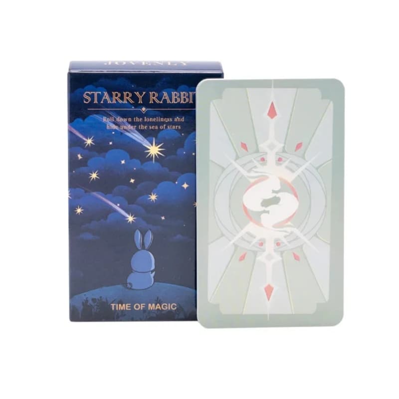 Creative Starry Rabbit Tarot Cards No E Book Mind Decks Deck for Family Tarot Cards Deck