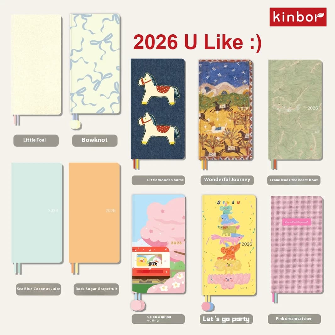Kinbor 2026 Agenda settimanale Notebook tascabile Piano settimanale Blocco note Pianificazione del programma Libro Punch Efficiency Manuale Scrittura quotidiana