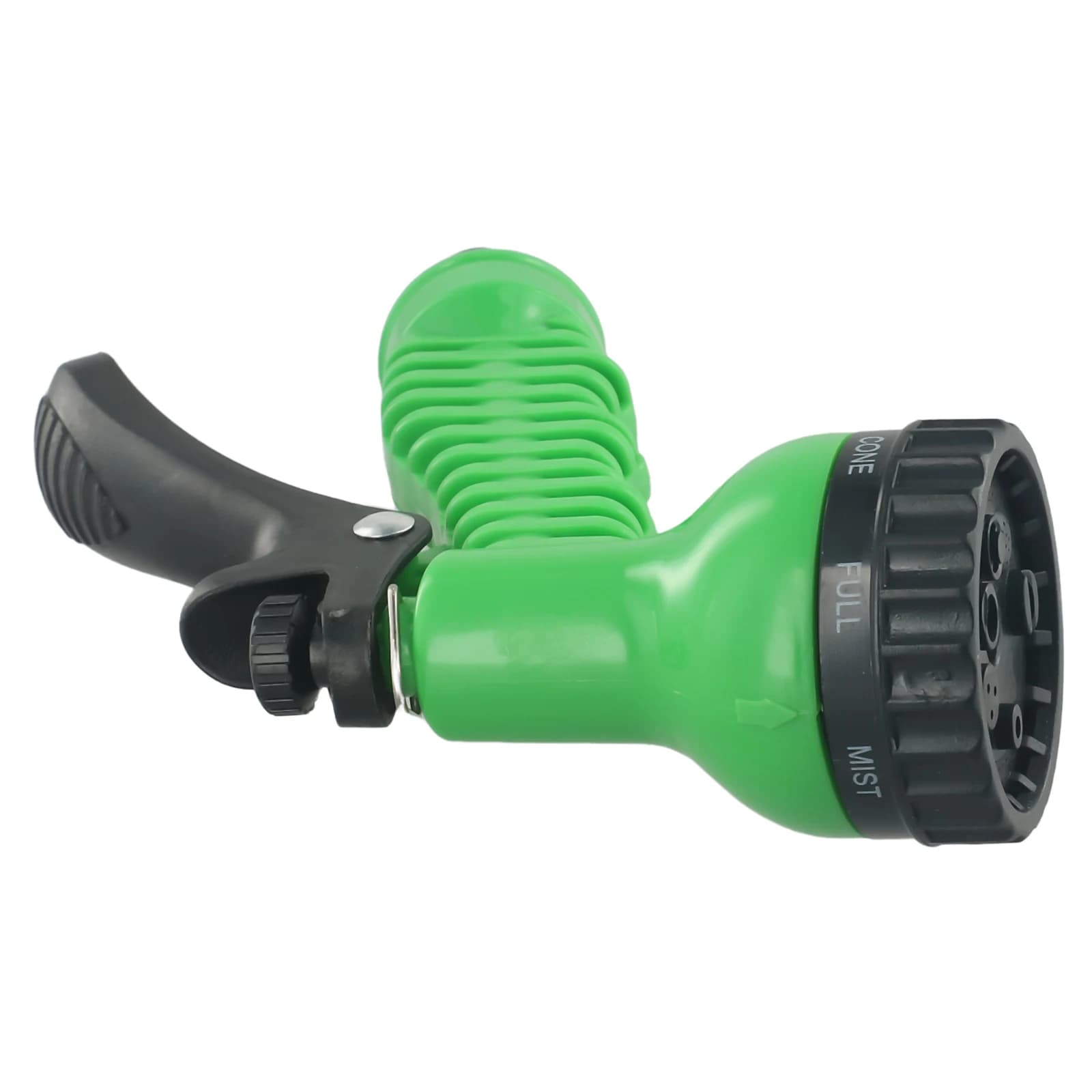 Ugello a spruzzo per tubo da giardino ad alta pressione per uso esterno con 7 impostazioni di spruzzo, inclusi getto a pioggia, cono piatto e nebulizzazione completa