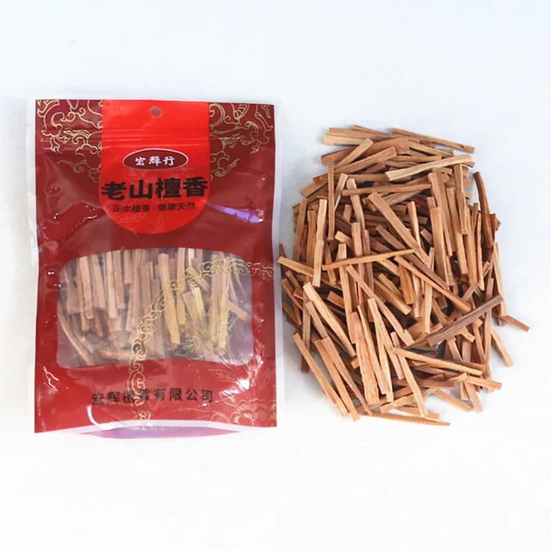 200g Strisce di legno di sandalo Culto Buddha Casa Blocchi di legno Utilizzato Incenso domestico Spezie Incenso grande Purificazione dell'aria Preghiera