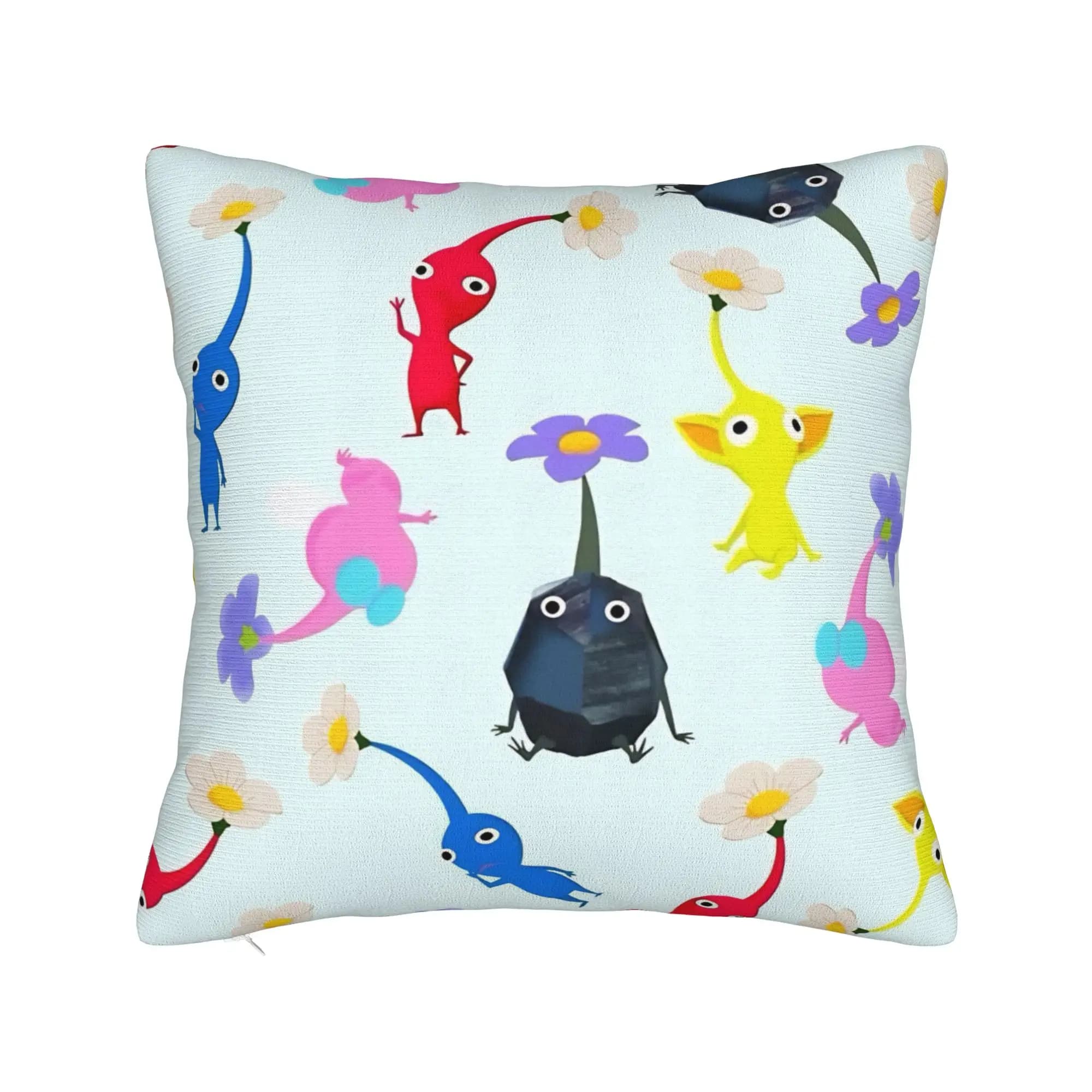 Pikmin Game Pillowcases Fashion Pillow Case For Sofa Bedroom Home Decor Graphic Pillow Cover