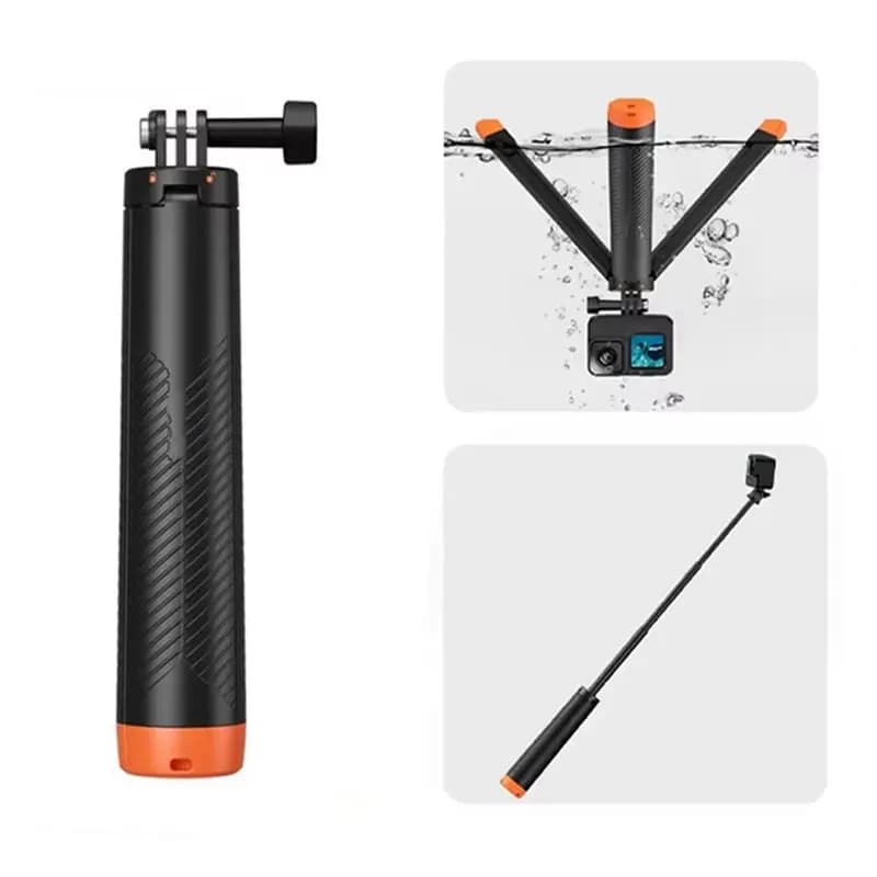 JABS-Underwater Buoyancy Bar Treppiede estensibile per immersioni subacquee, bastone per selfie, per accessori per fotocamere d'azione Gopro DJI OSMO