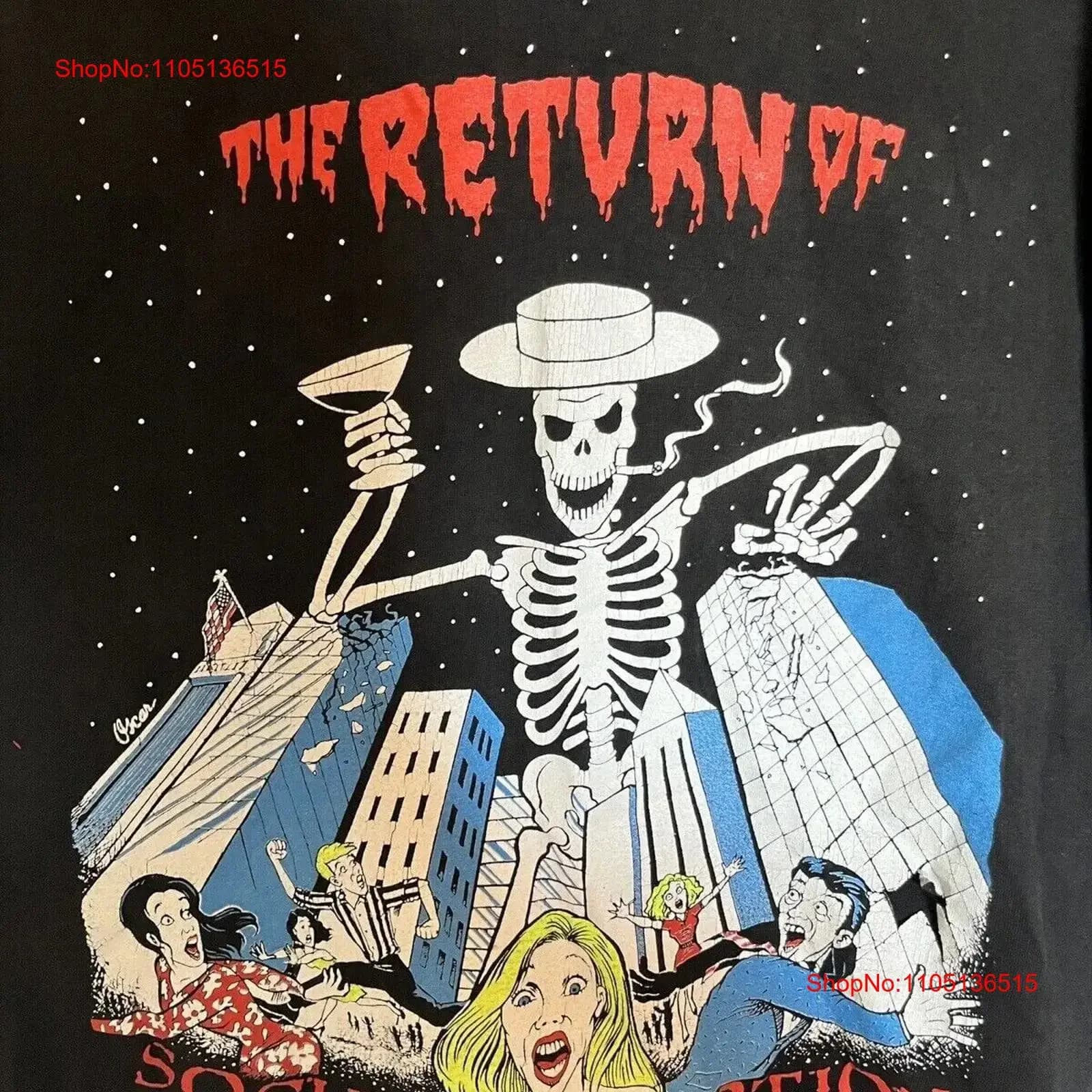 1986 The return of social distortion for fans S 2345XL T-shirt CB275 vintage washed fashion Comodo streetwear