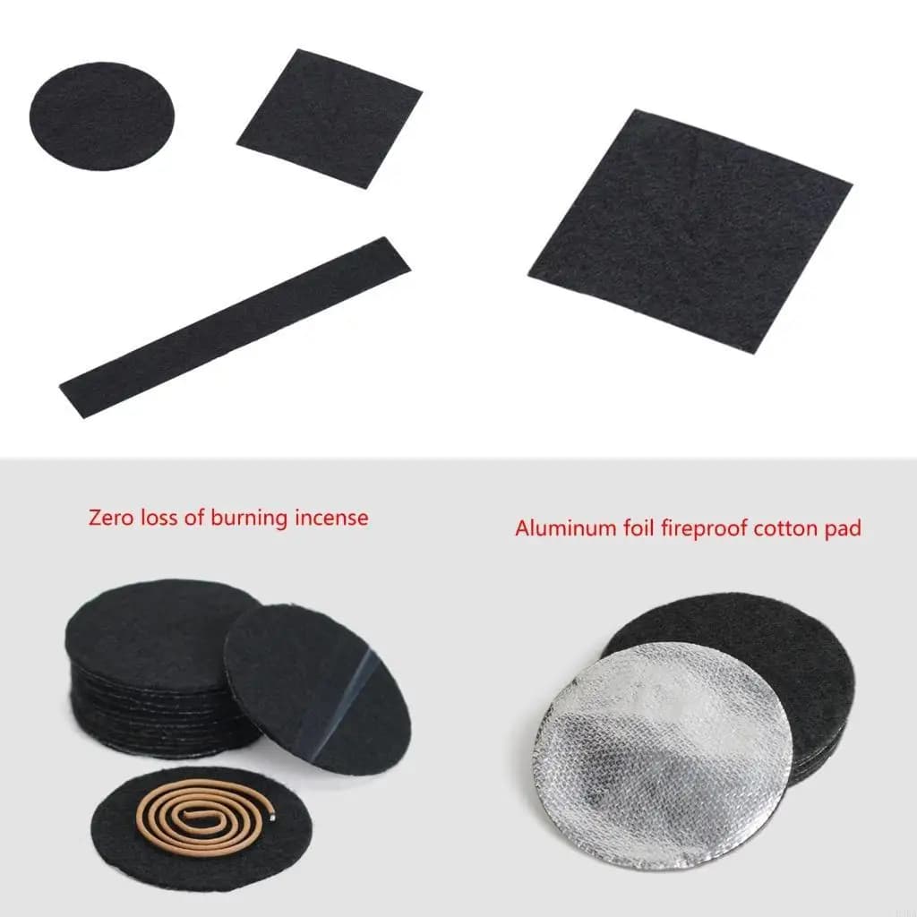 10 pz/borsa Bruciatore Incenso Tappetino Ignifugo Dormitorio Incenso Bobina Torre Forniture