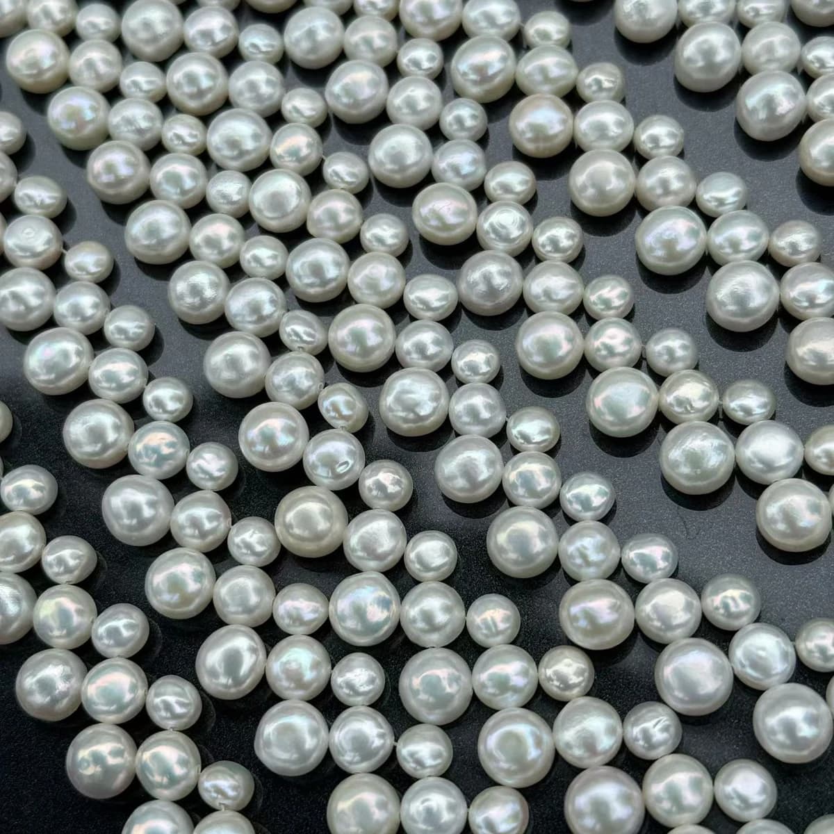 White Pearl Natural Freshwater Mixed Wearing Pearls 6mm+7mm+8.5mm For Jewelry Making DIY Necklace Earrings Bracelet Accessory
