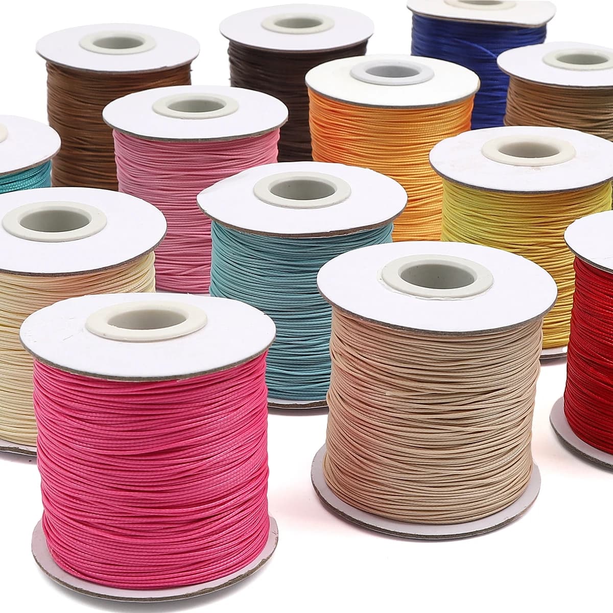 0.5mm Korean Waxed Cotton Cord (Thread/String/Rope) - DIY Jewelry Making (Bracelet/Necklace/Macrame) 10m/roll