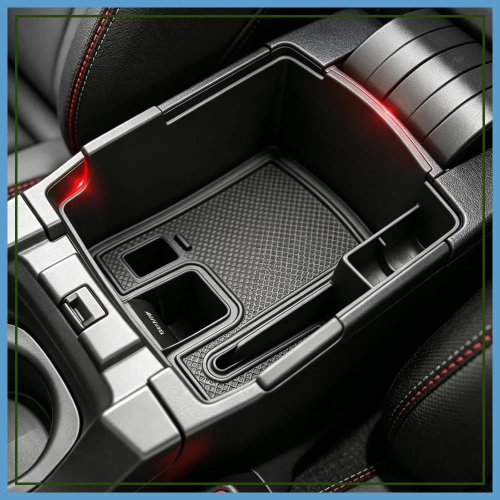 Organizer per Console Centrale per Toyota Corolla 2019-2026 / Corolla Cross 2022-2026, Vassoio Portaoggetti per Bracciolo Auto con Tappetini Antiscivolo