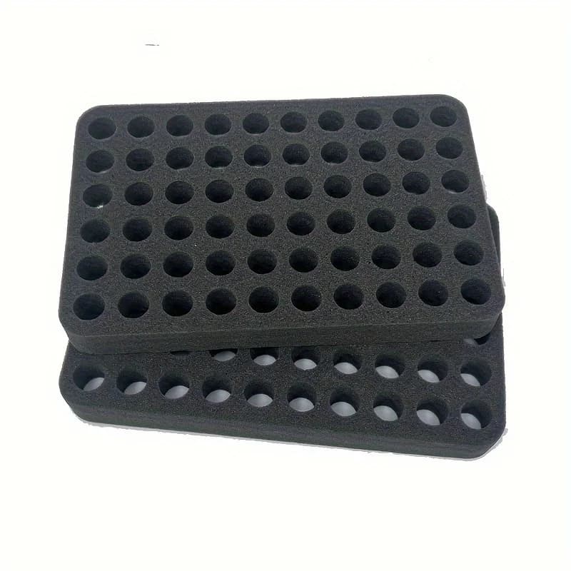 Set of 2 Diamond Painting Rhinestone Organizer Foam Trays with 60 round Slots Durable Foam Craft Accessory for Beads Sequins
