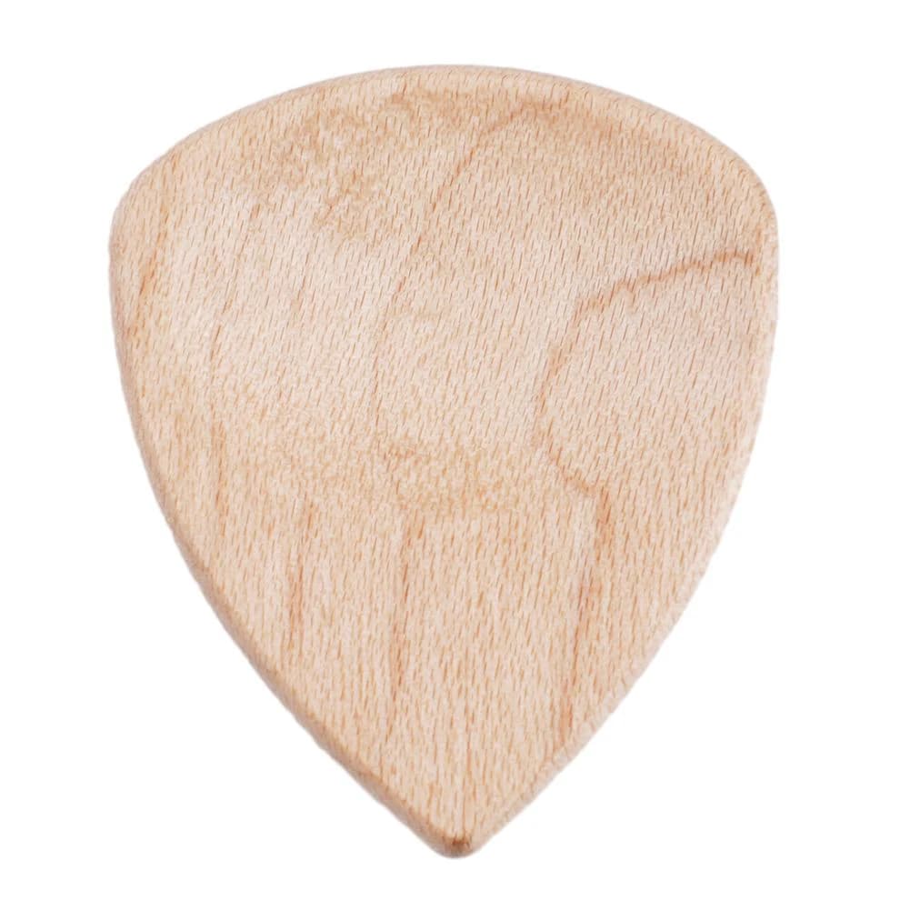 Handcrafted Wood Guitar Pick with Heart Shape Design for Acoustic Instruments in Sandalwood and Rosewood Finish