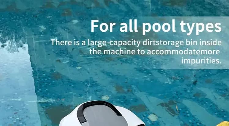 Swimming Pool Cleaning Robot Electric Automatic Pool Vacuum Cleaning Robot Intelligent Wireless Pool Robot Cleaner