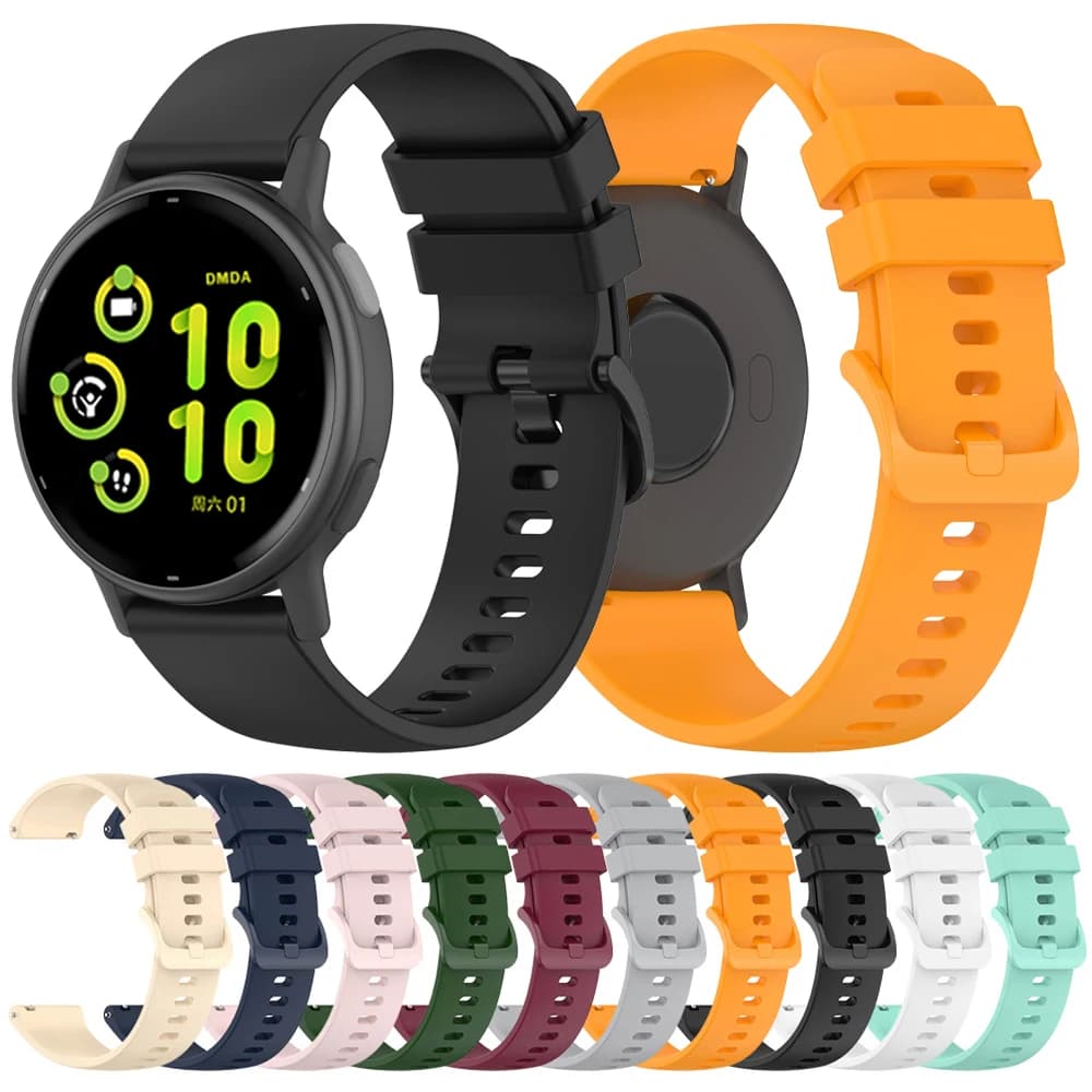 Fascia da 20mm 22mm per Garmin Vivoactive 5 6 cinturino di ricambio braccialetto in silicone Forerunner 265 255 165M 570 Venu 3 Sq 2 accessori